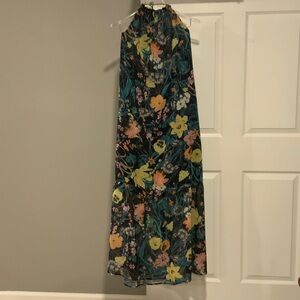 WD.NY Floral Maxi Dress - Black, Yellow, Pink, Green